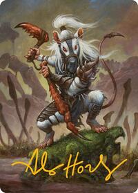 Ink-Eyes, Servant of Oni Art Card (Gold-Stamped Signature), Art Series: Bloomburrow