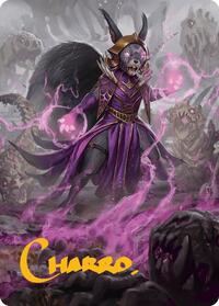 Liliana of the Dark Realms Art Card (Gold-Stamped Signature), Art Series: Bloomburrow