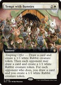 Tempt with Bunnies (Extended Art), Commander: Bloomburrow