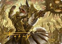 Honored Dreyleader Art Card (Gold-Stamped Signature), Art Series: Bloomburrow