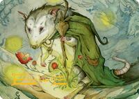 Tender Wildguide Art Card (Gold-Stamped Signature), Art Series: Bloomburrow