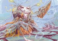 Glarb, Calamity's Augur Art Card (Gold-Stamped Signature), Art Series: Bloomburrow