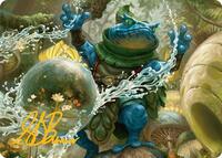 Pond Prophet Art Card (Gold-Stamped Signature), Art Series: Bloomburrow