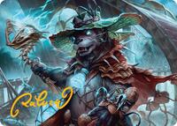 Tempest Angler Art Card (Gold-Stamped Signature), Art Series: Bloomburrow