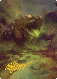The Gitrog Monster Art Card (Gold-Stamped Signature), Art Series: Bloomburrow