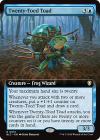 Twenty-Toed Toad (Extended Art), Commander: Bloomburrow