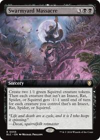 Swarmyard Massacre (Extended Art), Commander: Bloomburrow