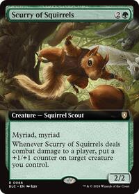 Scurry of Squirrels (Extended Art), Commander: Bloomburrow