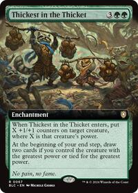 Thickest in the Thicket (Extended Art), Commander: Bloomburrow