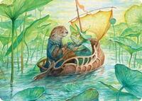 Run Away Together Art Card, Art Series: Bloomburrow