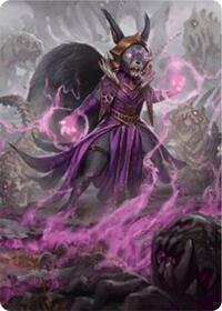 Liliana of the Dark Realms Art Card, Art Series: Bloomburrow