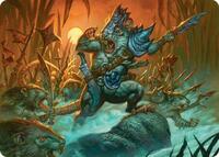 Persistent Marshstalker Art Card, Art Series: Bloomburrow