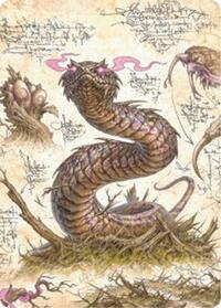 Rottenmouth Viper Art Card, Art Series: Bloomburrow