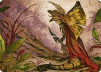 Hired Claw Art Card, Art Series: Bloomburrow