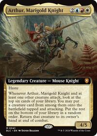 Arthur, Marigold Knight (Extended Art), Commander: Bloomburrow