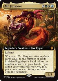 Mr. Foxglove (Extended Art), Commander: Bloomburrow