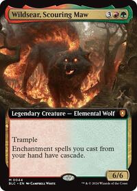 Wildsear, Scouring Maw (Extended Art), Commander: Bloomburrow