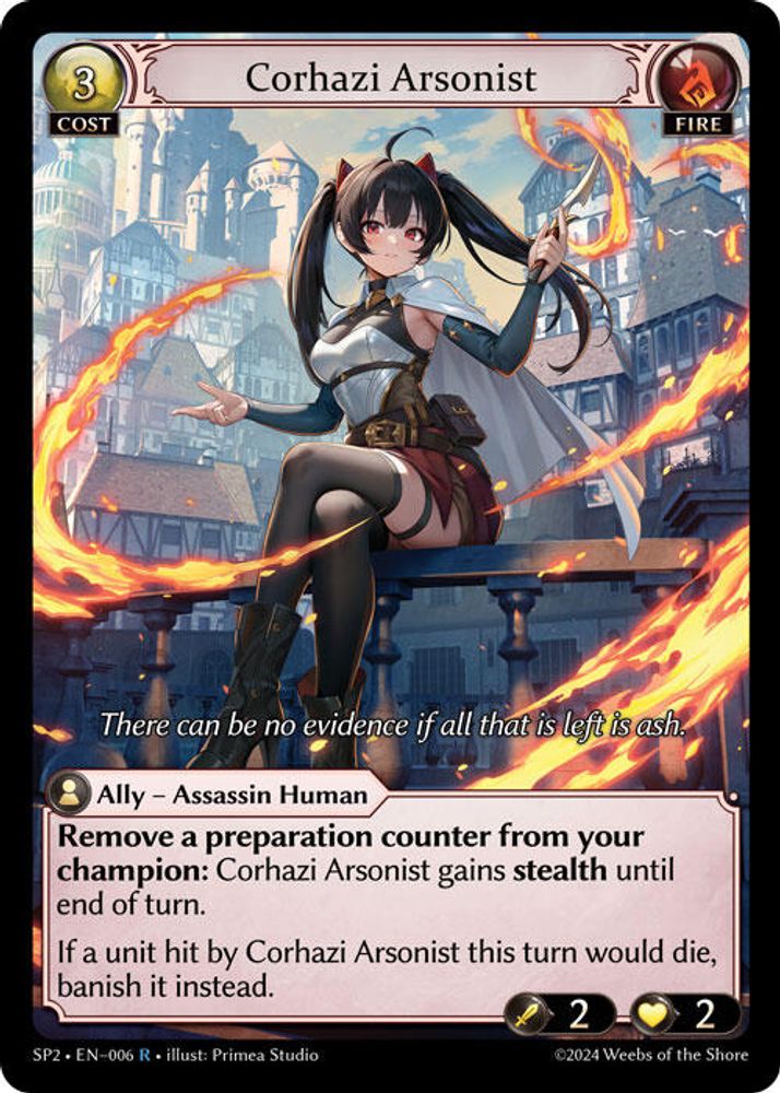 Corhazi Arsonist, Standard, front