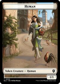 Human // Soldier Double-Sided Token, Commander: Bloomburrow