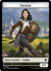 Soldier // Citizen Double-Sided Token, Commander: Bloomburrow