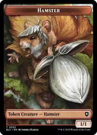 Hamster // City's Blessing Double-Sided Token, Commander: Bloomburrow