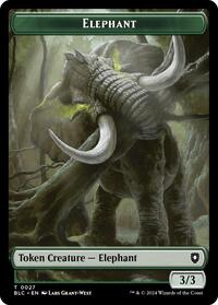 Elephant // Squid Double-Sided Token, Commander: Bloomburrow