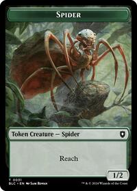 Spider // Blood Double-Sided Token, Commander: Bloomburrow