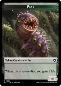 Pest // Shapeshifter Double-Sided Token, Commander: Bloomburrow