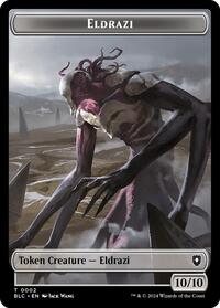 Eldrazi // Clue Double-Sided Token, Commander: Bloomburrow