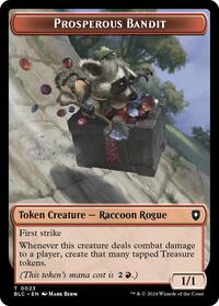 Prosperous Bandit // Treasure Double-Sided Token, Commander: Bloomburrow