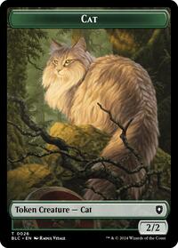 Cat // Treasure Double-Sided Token, Commander: Bloomburrow