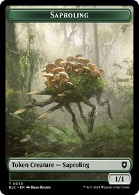 Saproling // Treasure Double-Sided Token, Commander: Bloomburrow