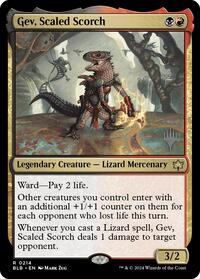 Gev, Scaled Scorch, Promo Pack: Bloomburrow