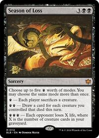Season of Loss, Prerelease Cards