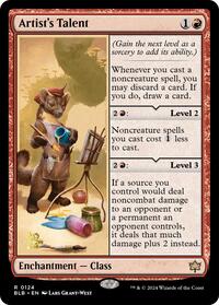 Artist's Talent, Prerelease Cards