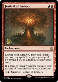 Festival of Embers, Prerelease Cards