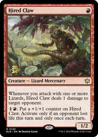 Hired Claw, Prerelease Cards