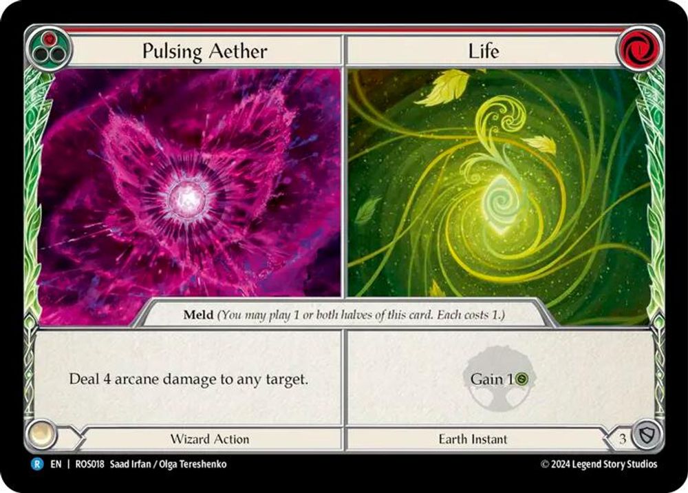 Pulsing Aether // Life, Standard, front