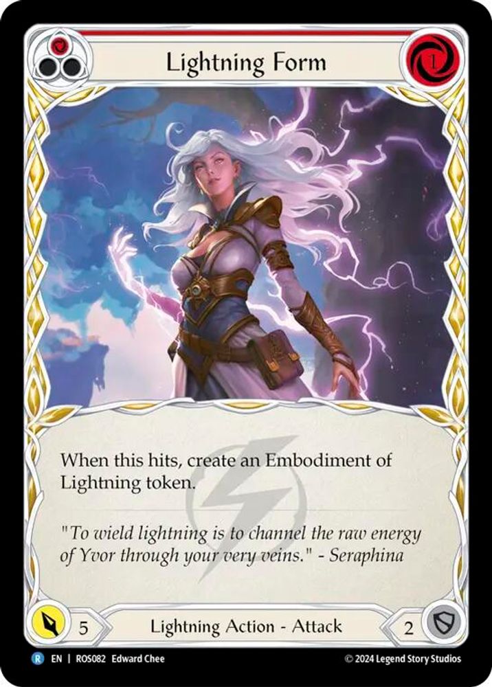 Lightning Form (Red), Standard, front