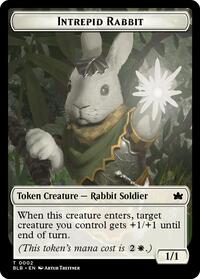 Intrepid Rabbit Token, Bloomburrow