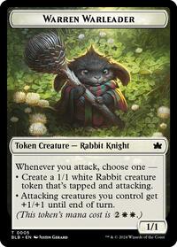 Warren Warleader Token, Bloomburrow