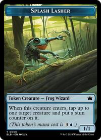 Splash Lasher Token, Bloomburrow