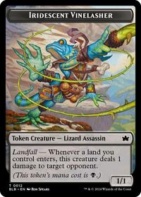 Iridescent Vinelasher Token, Bloomburrow