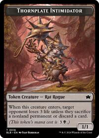 Thornplate Intimidator Token, Bloomburrow