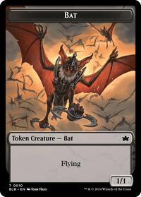 Bat // Warren Warleader Double-Sided Token, Bloomburrow