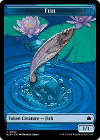 Fish // Warren Warleader Double-Sided Token, Bloomburrow