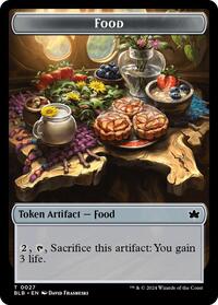 Food // Rust-Shield Rampager Double-Sided Token, Bloomburrow