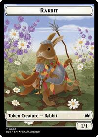Rabbit // Splash Lasher Double-Sided Token, Bloomburrow