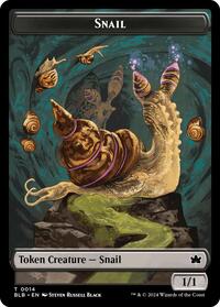 Snail // Thundertrap Trainer Double-Sided Token, Bloomburrow