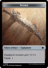 Sword // Manifold Mouse Double-Sided Token, Bloomburrow